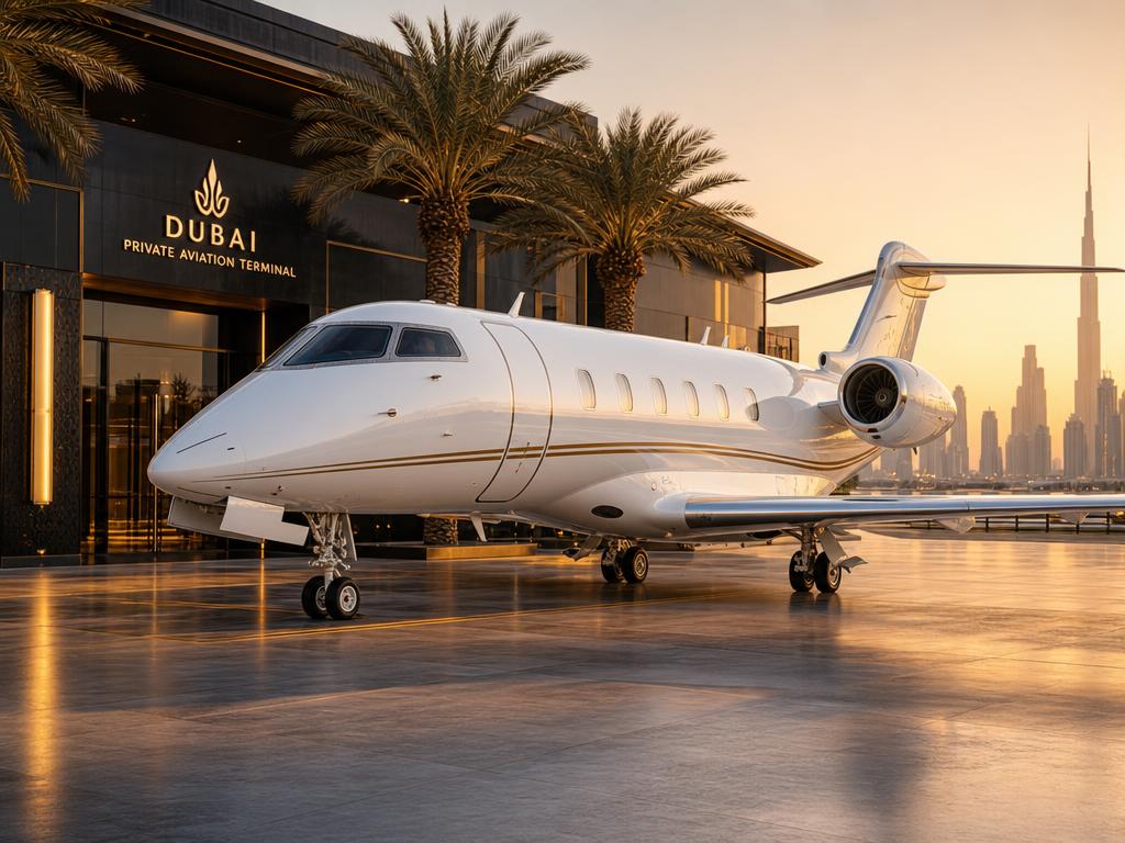 Challenger 350 private jet charter Dubai