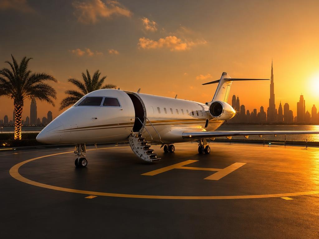 Challenger 650 private jet charter Dubai