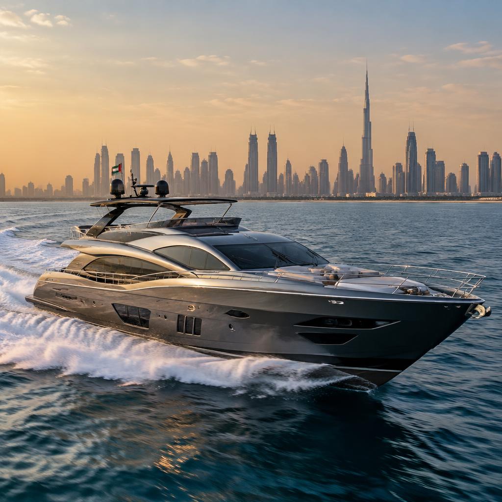 77 FT Azimut luxury yacht for rent in Dubai
