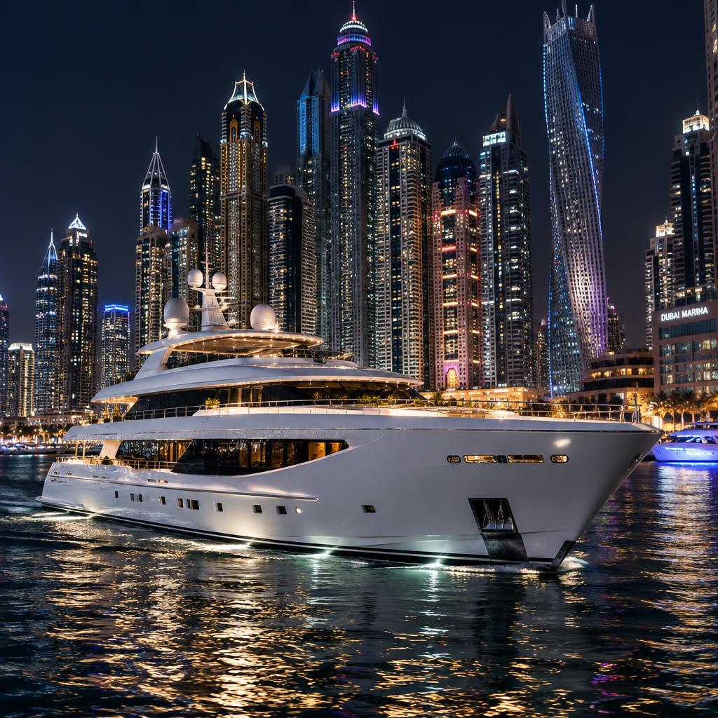 101 FT Superyacht luxury yacht daily charter in Dubai